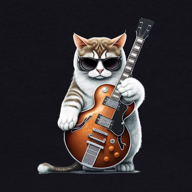 Cat Playing Guitar by Odd World